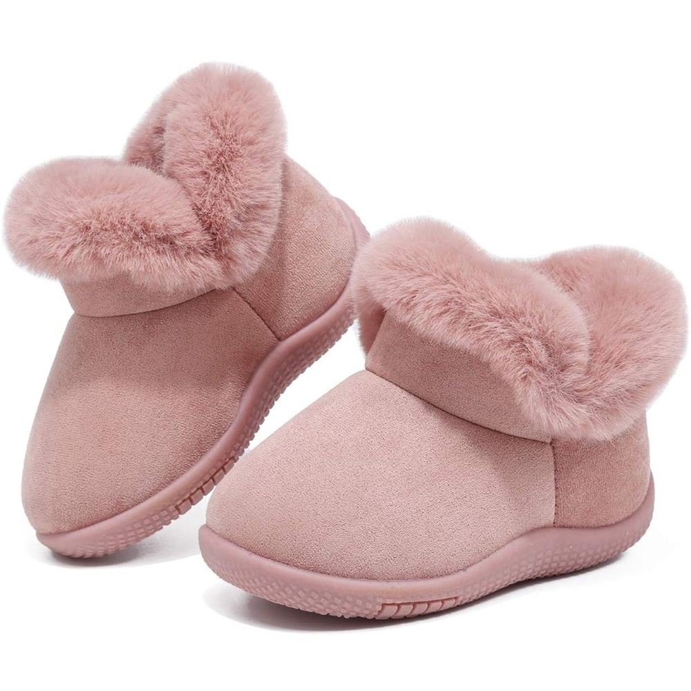 Cozy Pink Toddler Booties